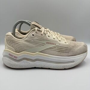 Brooks Ghost Max 2 Women's Size 8 B White Running Shoes Sneakers 1204201D19